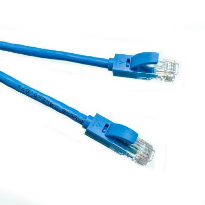 China CAT6 Patch Cord Unshield For Ethernet PVC LSZH Jacket 23AWG CCA Blue for sale