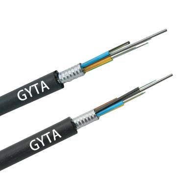 China Outdoor Single Mode 4 Core Ofc Cable GYTA Fiber Optic Cable for sale