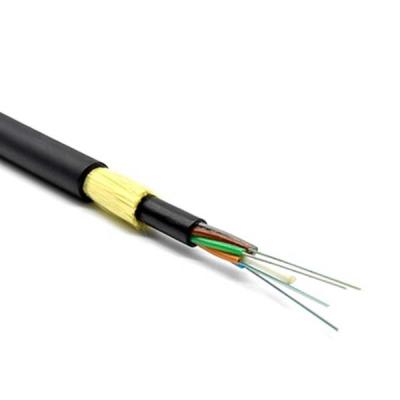 China Outdoor Loose Tube ADSS Fiber Optical Cable 6 Core All Dielectric Self Supporting for sale