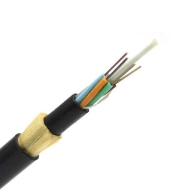 China 24 fibras aéreas do cabo de fibra ótica G652D do núcleo ADSS autossuficientes à venda