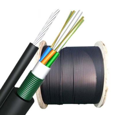 China 12 Core GYTC8S Aerial Optic Cable Single Mode Outdoor Central Loose Tube Armored for sale
