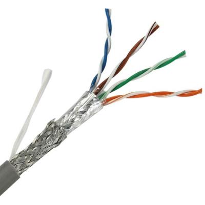 Chine Twisted pair à bande large de quatre paires de PC de LAN Cable Eight Core d'Ethernet protégé par double de la classe 5 plein à vendre