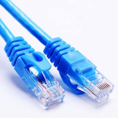 China Anti Jamming 100MB Round Network Jumper Cable CAT5E Aluminum Foil Braided for sale
