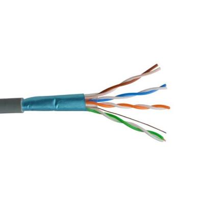 China PE/PVC Jacket Outdoor FTP CAT5e Lan Cable Bare Copper Conductor for sale