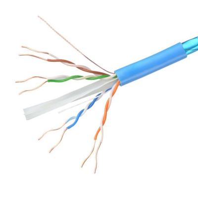 China Envoltura de cobre pura del doble del pie PVC+PE del cable de Ethernet Cat6 del FTP 23AWG 0.57m m 1000 en venta