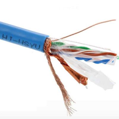 中国 S/FTP Cat6 LANケーブルのLszhの外装データ通信CCAのイーサネット ケーブル 販売のため
