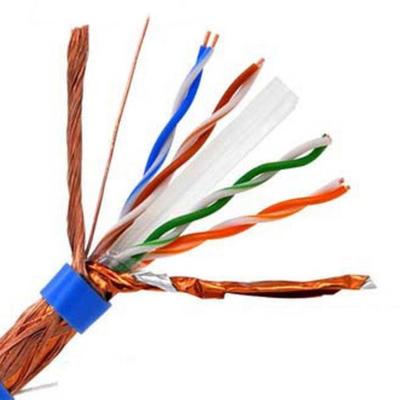 China Gigabit interior de la red de comunicaciones de la prenda impermeable S/FTP Lan Cable CCA Cat6 en venta