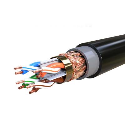 China Negro estándar de Ethernet de SFTP Cat6 Lan Cable CCA 23awg 305 metros cada caja en venta