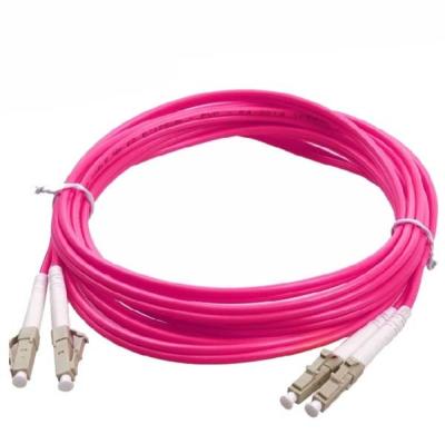 China Single Core Pigtail 10M Fiber Optic Pigtail LC LC Carrier Grade Orange Purple for sale