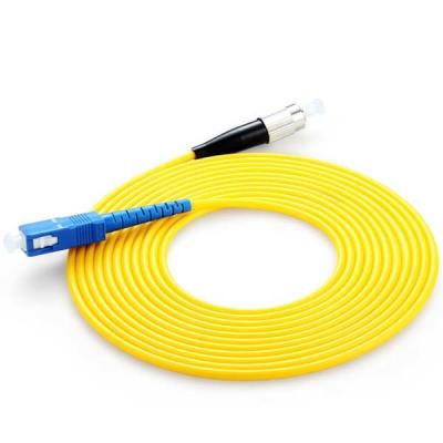 China As telecomunicações de NetLINK classificam a ligação em ponte da fibra ótica do PVC da cauda SC-FC da fibra ótica da fusão à venda