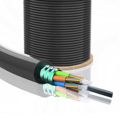 China Non Metallic 4 Core Outdoor Fiber Optic Cable Single Mode Loose Tube for sale
