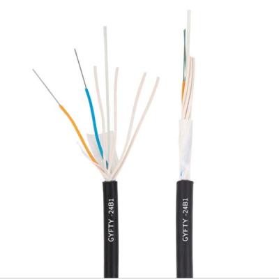 Chine Le polyéthylène non métallique lâche de câble à fibres optiques de fibre de tube a engainé GYFTY à vendre