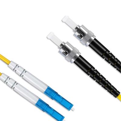 China 15M Fiber Optic Pigtail Single Low Insertion Loss Mode LC ST Patch Cord for sale