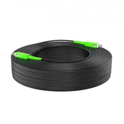 Cina Singolo materiale a fibra ottica del cavo di toppa di modo G657A Ftth di GJYXCH PVC/LSZH in vendita
