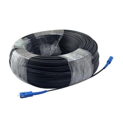 China Single Mode Outdoor 1 Wire Fiber Optic Patch Cord 50M GJYXCH SC Connector for sale