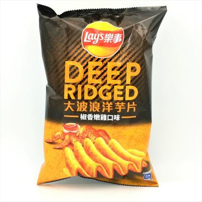 China Exclusive Export Offer: Economy Pack 54g - Lays Deep Ridged Pepper Chicken Potato Chips - Elevate Your Asian Snack Portf for sale
