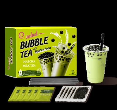 China Delight in Authentic Matcha-Flavored Brown Sugar Boba Tea with Our Classic Milk Tea Set - 500g, 24 Boxes Per Case for sale