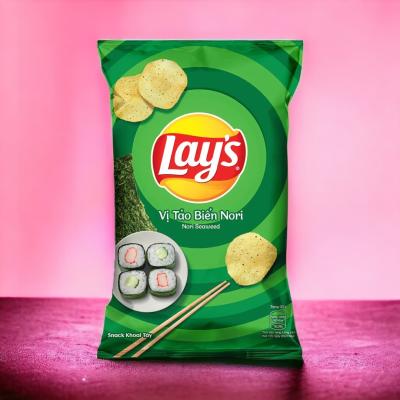 China Lay's Nori Seaweed Flavor  Chips Wholesale Case - 28 G x 160 g Bags for Retailers - Asian Snack Supplier for sale