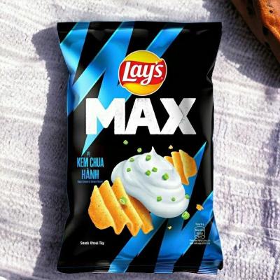 China Lay's Max Onion Sour Cream Flavor Chips - 75 g Packs, 40-Count Wholesale Case- Asian Snack Supplier for sale