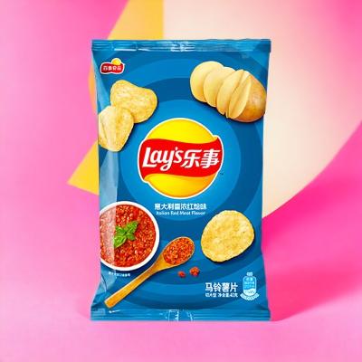 China Lay's Italian Stew Flavor Chips - 135 g Packs, 14  - MEGA PACKS  Wholesale Case- Asian Snack Supplier - China Origin for sale