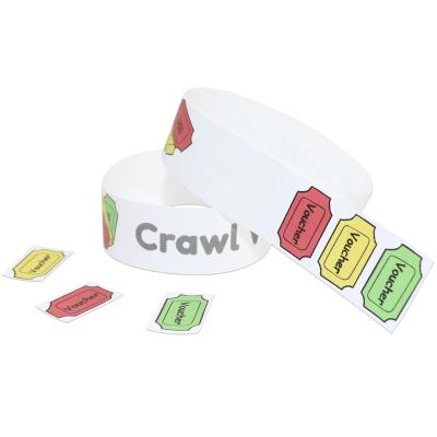 China Adjustable Paper Event Wristbands for sale