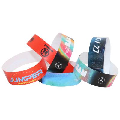 China Lightweight Wristband Paper Bracelets For Events Personalised Adjustable for sale