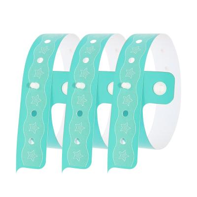 China Elastic PVC Wrist Band , Soft Adhesive Personalised Vinyl Wristbands for sale