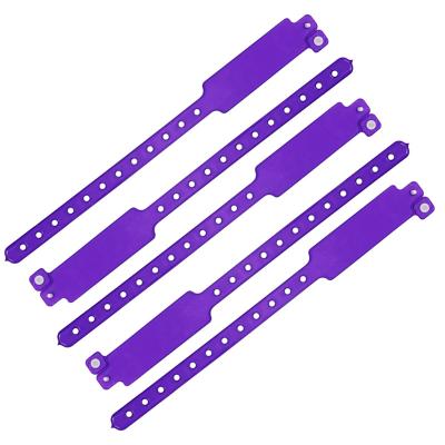 China Adjustable Vinyl Event Wristbands Security Festival Custom Bracelets for sale