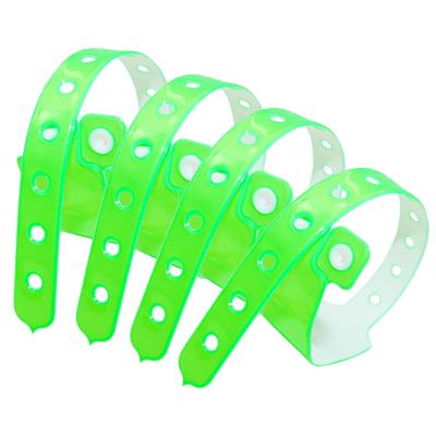 China Secure Printed Event Wristbands , Adjustable Plastic Wristbands For Event for sale