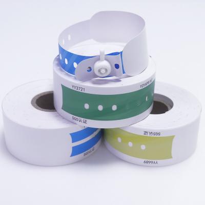 China UPC Barcode Patient ID Bracelet , Vinyl Medical Hospital Arm Band for sale
