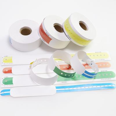 China Code 128 Patient Bracelet In Hospital Name Tag Wristband Plastic Material for sale