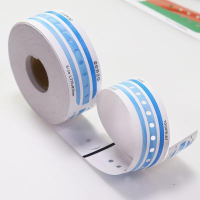 Cina Sicurezza del paziente RFID braccialetto adesivo permanente Braccialetto ospedaliero sul polso in vendita