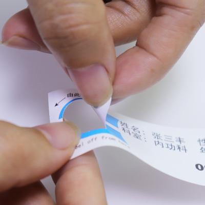 Chine Le bracelet du patient de l'hôpital pour nourrissons est une bande d'identification personnalisée. à vendre