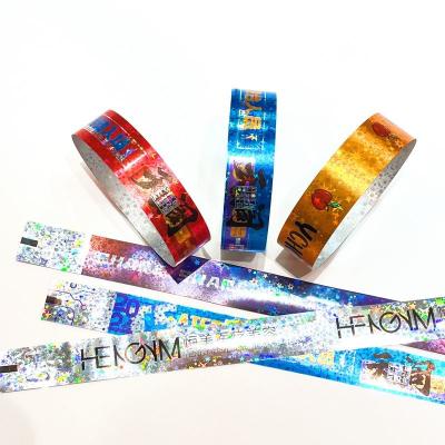 Chine Adjustable Waterproof Tyvek Paper Wristbands With Custom Logo Printing à vendre