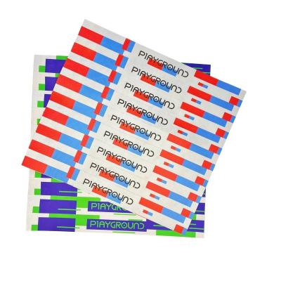 China Custom Logo Printed Waterproof wristbands tyvek paper with Sequential Numbering Barcoding en venta