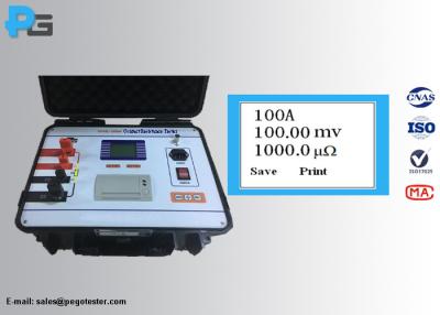 Китай ДК 100А/200А/400А/600А измерения оборудования для испытаний ИЭК62271 трансформатора тестера сопротивления шлейфа настоящий продается