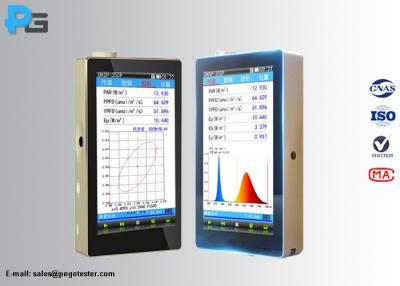 China Plant Light Analyzer Led Testing Equipment 350- 800nm With LCD Touch Screen for sale