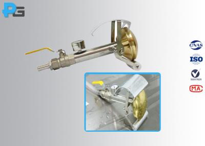 China Equipo de prueba del IP de la boca de espray de agua IEC60529 IPX3/IPX4 con la cabeza de regadera de cobre amarillo en venta