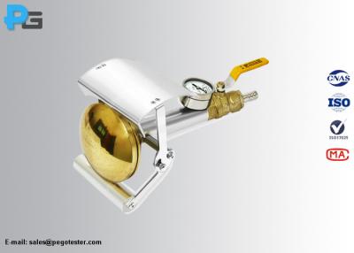 China Equipo de prueba de cobre amarillo del IP del dispositivo de bolsillo de la boca de espray IEC60529 en venta
