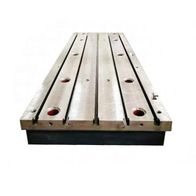 China Alcohol Coating Cast Iron Floor Plates T Slot Bed Plate 4000 X 2000mm for sale