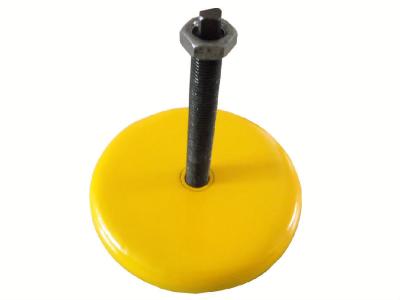 China Yellow Iron Anti Vibration Leveling Pads Machine Mount  Adjustable for sale