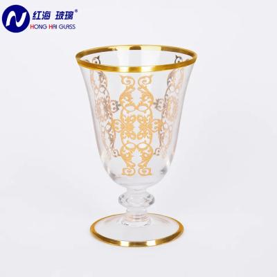 China Crystal Glass Turkse Arabische bekers Set Handgemaakte sapbekers Te koop