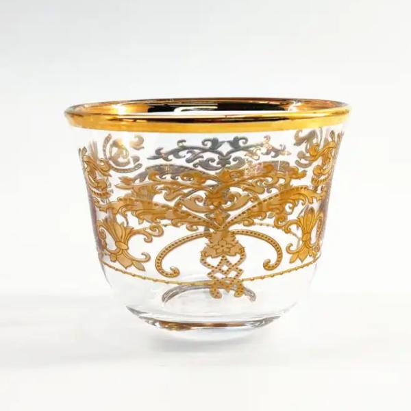 Quality Delicate Arabic Coffee Cup Luxury Glass Arabian Coffee Cup Custom for sale
