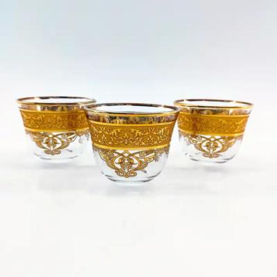 China Arabic Turkish Espresso Cups Set Traditional 65ml Capacity Gorgeous for sale