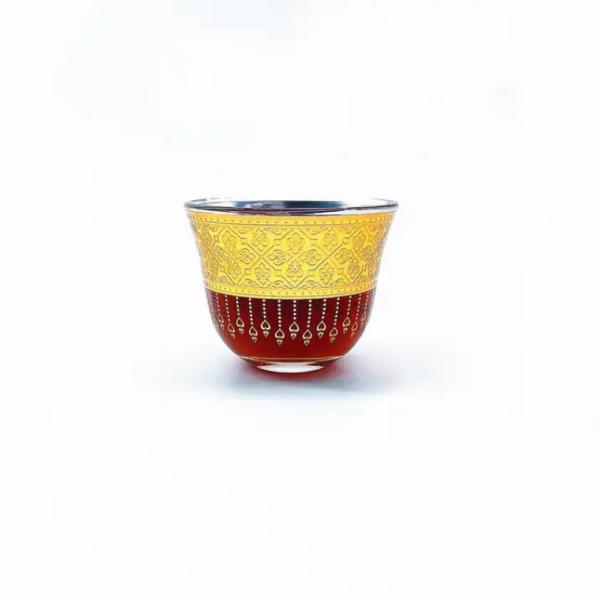 Quality Premium Traditional Turkish Coffee Cup Set Smooth Glass Material for sale