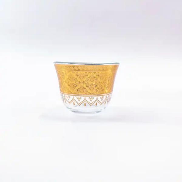 Quality Gorgeous Turkish Coffee Glass 30mm Bottom Diameter Turkish Coffee Cup for sale