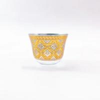 Quality Crystal Arabic Coffee Cup 30mm Bottom Diameter Arabic Cawa Cup Set for sale