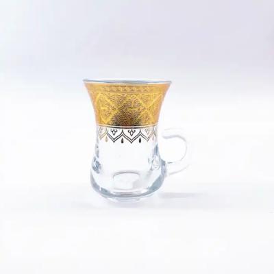 China Standalone Turkish Arabic Tea Cup Traditional German Real Gold for sale