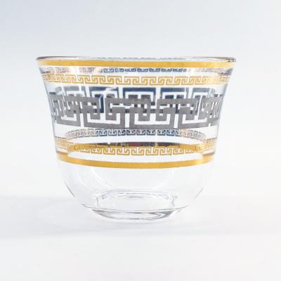 China Daily Authentic Traditional Turkish Coffee Cup Transparent 60mm Top Diameter for sale
