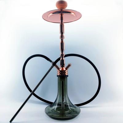 China Customized Aluminum Hookah Accessories Cylinder Big Hookah With Shining Plate for sale